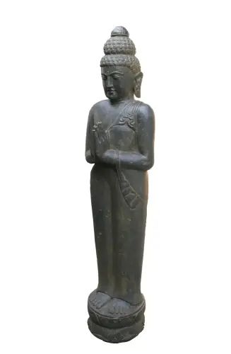 Artikelbild des Artikels “Stehender Buddha, 175cm hoch, antikisiert “
